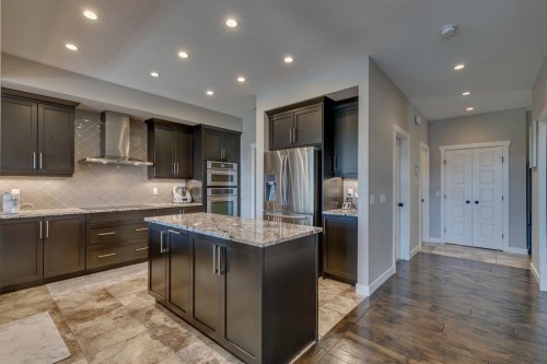 119 Marquis Crescent Se, Calgary, AB - Indoor Photo Showing Kitchen With Stainless Steel Kitchen With Upgraded Kitchen