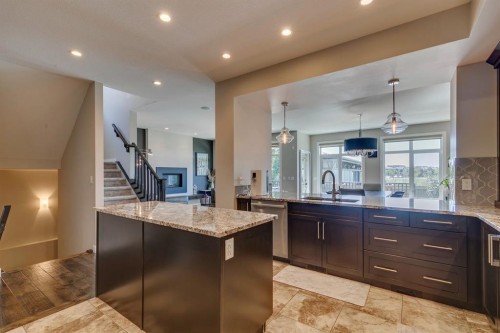 119 Marquis Crescent Se, Calgary, AB - Indoor Photo Showing Kitchen With Upgraded Kitchen