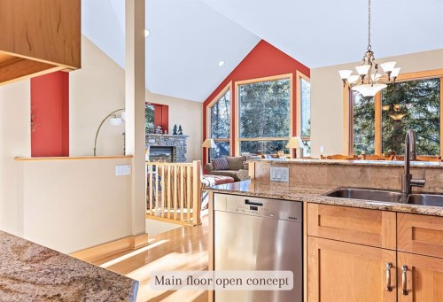 1-125 Stonecreek Road, Canmore, AB - Indoor Photo Showing Kitchen With Double Sink