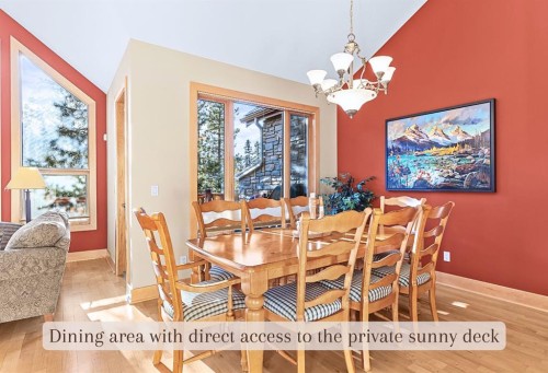 1-125 Stonecreek Road, Canmore, AB - Indoor Photo Showing Dining Room