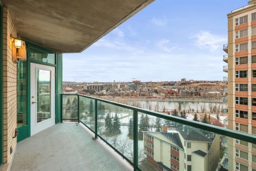 1103-801 2 Avenue Sw, Calgary, AB - Outdoor With Balcony With Exterior