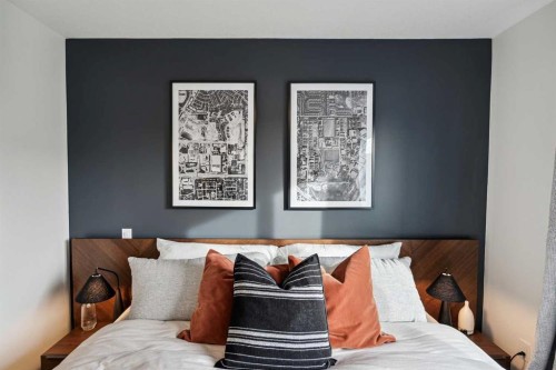 132 Quesnay Wood Link Sw, Calgary, AB - Indoor Photo Showing Bedroom