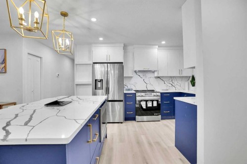 52 Franklin Drive Se, Calgary, AB - Indoor Photo Showing Kitchen With Upgraded Kitchen