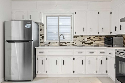 212 Falmere Way Ne, Calgary, AB - Indoor Photo Showing Kitchen With Stainless Steel Kitchen With Upgraded Kitchen