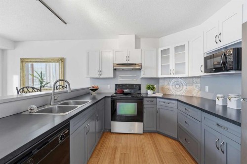 708-108 15 Avenue Se, Calgary, AB - Indoor Photo Showing Kitchen With Double Sink