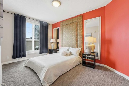 708-108 15 Avenue Se, Calgary, AB - Indoor Photo Showing Bedroom