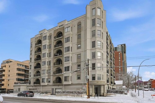 708-108 15 Avenue Se, Calgary, AB - Outdoor With Balcony With Facade