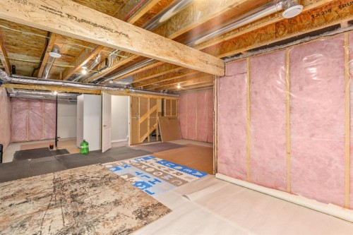 185 Masters Row Se, Calgary, AB - Indoor Photo Showing Basement