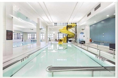 403-122 Mahogany Centre Se, Calgary, AB - Indoor Photo Showing Other Room With In Ground Pool