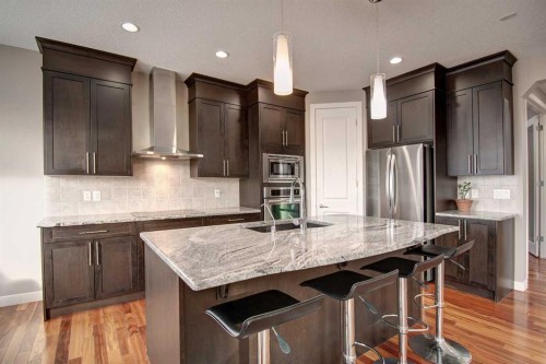 1796 Panatella Boulevard Nw, Calgary, AB - Indoor Photo Showing Kitchen With Stainless Steel Kitchen With Upgraded Kitchen