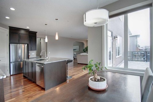 1796 Panatella Boulevard Nw, Calgary, AB - Indoor Photo Showing Kitchen With Stainless Steel Kitchen With Upgraded Kitchen