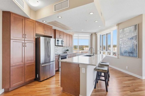 1005-32 Varsity Estates Circle Nw, Calgary, AB - Indoor Photo Showing Kitchen With Upgraded Kitchen