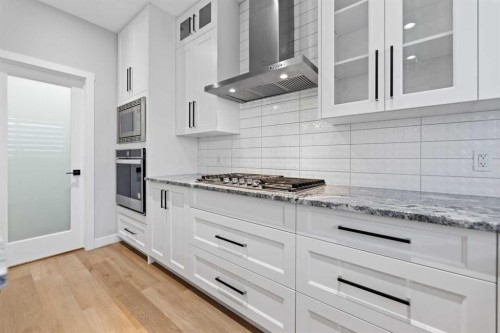 149 Corner Ridge Mews Ne, Calgary, AB - Indoor Photo Showing Kitchen With Upgraded Kitchen