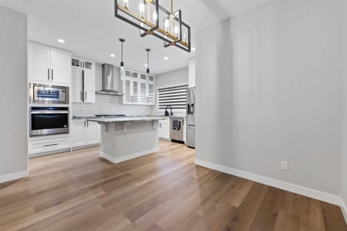 149 Corner Ridge Mews Ne, Calgary, AB - Indoor Photo Showing Kitchen With Upgraded Kitchen