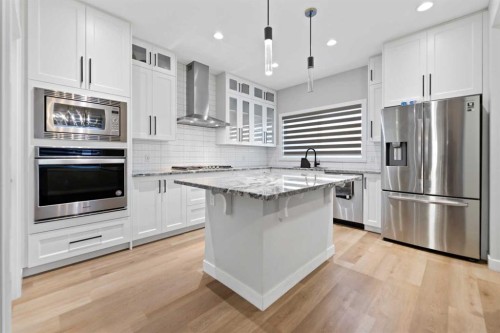 149 Corner Ridge Mews Ne, Calgary, AB - Indoor Photo Showing Kitchen With Stainless Steel Kitchen With Upgraded Kitchen