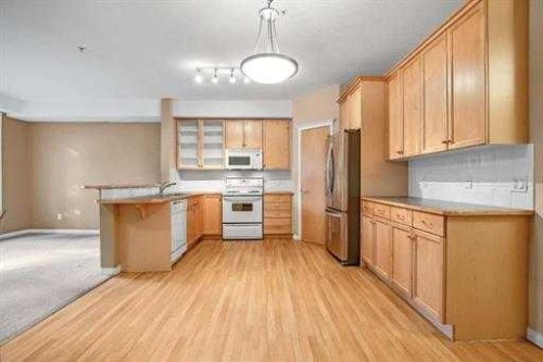 108-15 Everstone Drive Sw, Calgary, AB - Indoor Photo Showing Kitchen