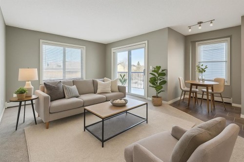 1414-1317 27 Street Se, Calgary, AB - Indoor Photo Showing Living Room