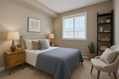 1414-1317 27 Street Se, Calgary, AB - Indoor Photo Showing Bedroom