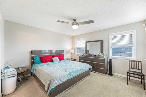 25 Cornerstone Manor Ne, Calgary, AB - Indoor Photo Showing Bedroom