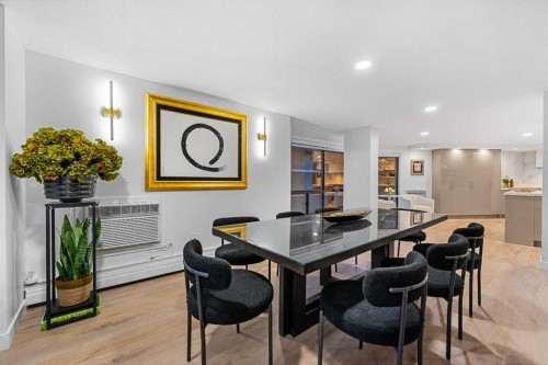 601-320 Meredith Road Ne, Calgary, AB - Indoor Photo Showing Dining Room