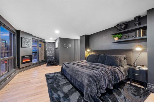 601-320 Meredith Road Ne, Calgary, AB - Indoor Photo Showing Bedroom