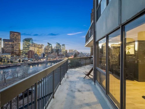 601-320 Meredith Road Ne, Calgary, AB - Outdoor With Balcony With View