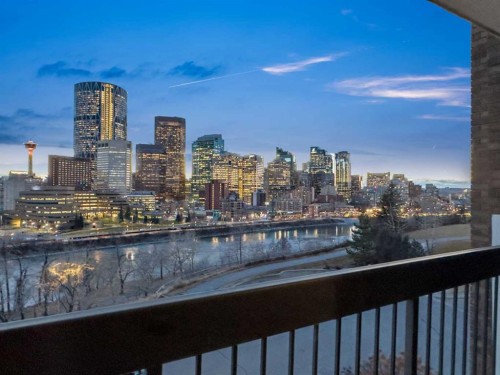 601-320 Meredith Road Ne, Calgary, AB - Outdoor With Balcony With View