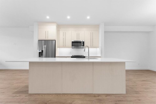 277 Dawson Way, Chestermere, AB - Indoor Photo Showing Kitchen With Upgraded Kitchen