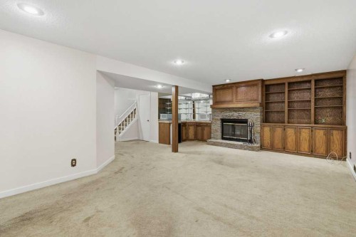 14804 Deer Run Drive Se, Calgary, AB - Indoor With Fireplace