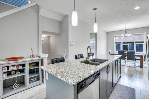 1370 Legacy Circle Se, Calgary, AB - Indoor Photo Showing Kitchen With Double Sink With Upgraded Kitchen
