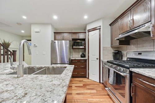 71 Cranberry Place Se, Calgary, AB - Indoor Photo Showing Kitchen With Upgraded Kitchen