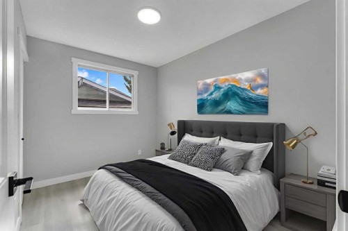 992 Rundlecairn Way Ne, Calgary, AB - Indoor Photo Showing Bedroom