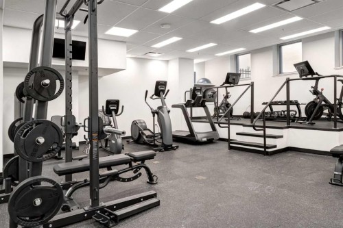 1700-817 15 Avenue Sw, Calgary, AB - Indoor Photo Showing Gym Room