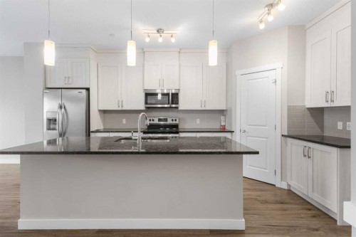 13 Howse Row Ne, Calgary, AB - Indoor Photo Showing Kitchen With Stainless Steel Kitchen With Upgraded Kitchen