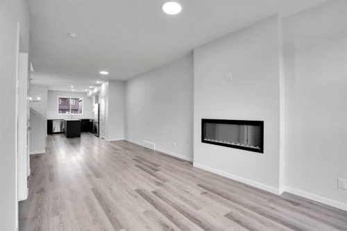 1905 Cornerstone Boulevard Ne, Calgary, AB - Indoor Photo Showing Living Room With Fireplace