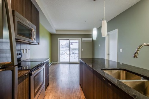 117-402 Marquis Lane Se, Calgary, AB - Indoor Photo Showing Kitchen