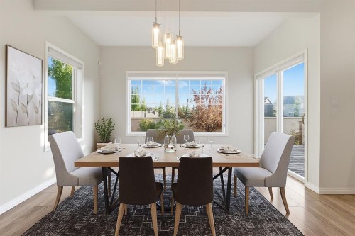 64 Cougarstone Square Sw, Calgary, AB - Indoor Photo Showing Dining Room