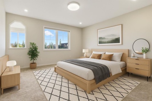 64 Cougarstone Square Sw, Calgary, AB - Indoor Photo Showing Bedroom
