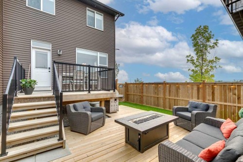 63 Wolf Gate, Okotoks, AB - Outdoor With Deck Patio Veranda With Exterior