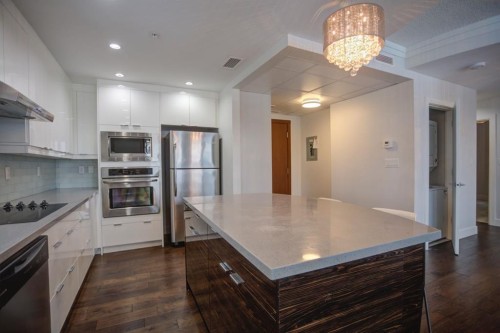 N/A-201 1 Street Se, Calgary, AB - Indoor Photo Showing Kitchen With Upgraded Kitchen