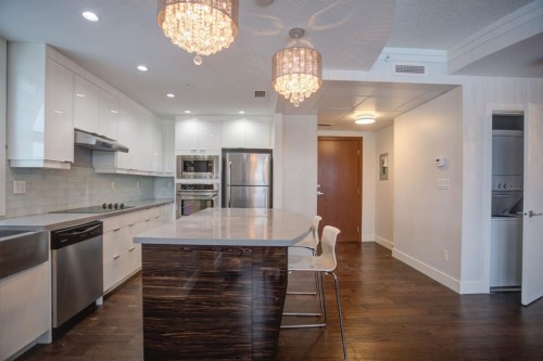 N/A-201 1 Street Se, Calgary, AB - Indoor Photo Showing Kitchen With Upgraded Kitchen