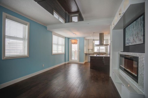 N/A-201 1 Street Se, Calgary, AB - Indoor With Fireplace