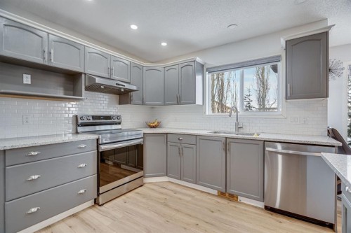104 Cove Crescent, Chestermere, AB - Indoor Photo Showing Kitchen With Stainless Steel Kitchen With Upgraded Kitchen