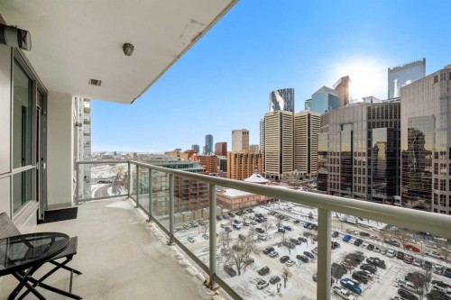 1526-222 Riverfront Avenue Sw, Calgary, AB - Outdoor With Balcony With View With Exterior