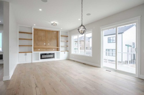 312 Watercrest Place, Chestermere, AB - Indoor With Fireplace