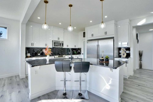 32 Redstone Court Ne, Calgary, AB - Indoor Photo Showing Kitchen With Upgraded Kitchen