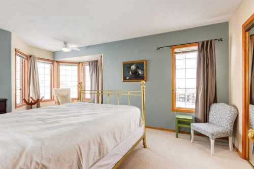 48 Patina Point Sw, Calgary, AB - Indoor Photo Showing Bedroom