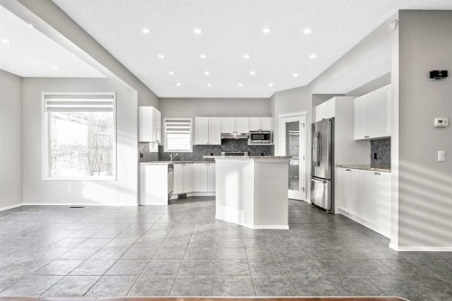 312 Kincora Heights Nw, Calgary, AB - Indoor Photo Showing Kitchen With Upgraded Kitchen