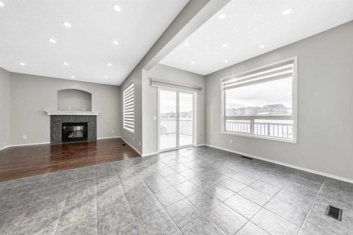 312 Kincora Heights Nw, Calgary, AB - Indoor With Fireplace