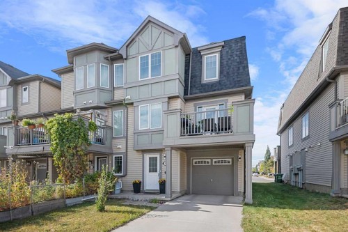 19 Windstone Green Sw, Airdrie, AB - Outdoor With Balcony With Facade